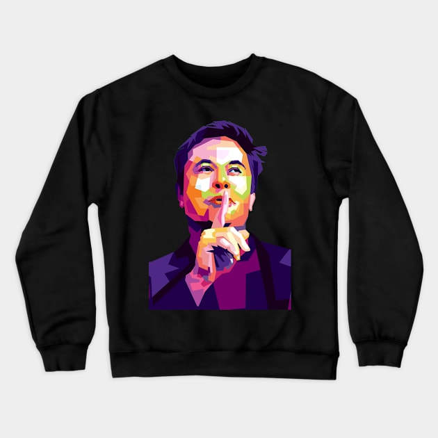 Elon musk Crewneck Sweatshirt by Danwpap2